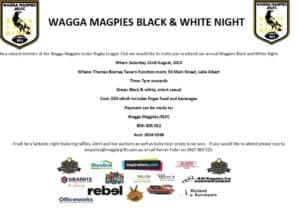 Black and White Night invitation